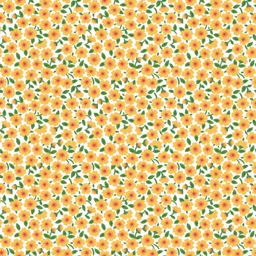 Flower Market Forget Me Nots Yellow FM25409 Quilting Fabric 