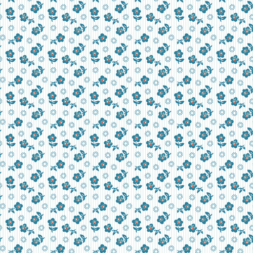Flower Market Sugar Petals Blue FM25414 Quilting Fabric 