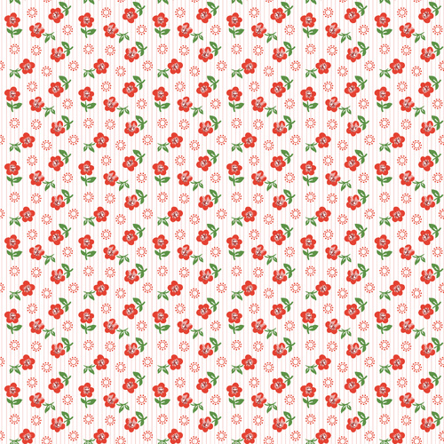 Flower Market Sugar Petals Red FM25415 Quilting Fabric 