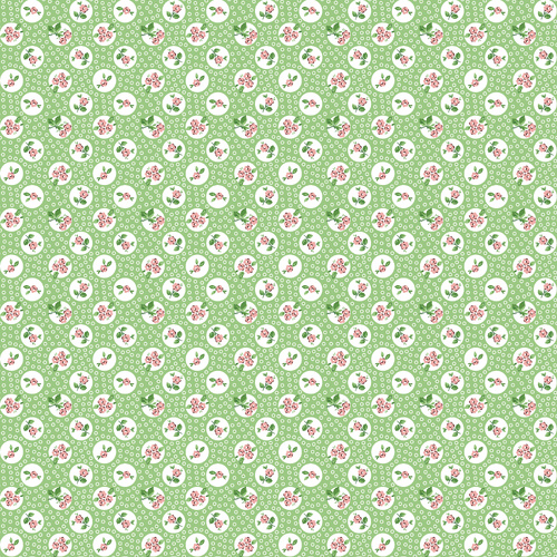 Flower Market Pocket Posies Green FM25417 Quilting Fabric 