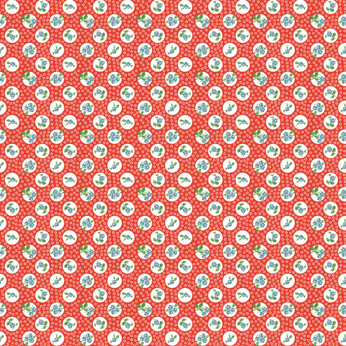 Flower Market Pocket Posies Red FM25419 Quilting Fabric 