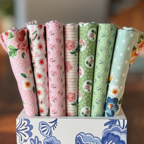 Flower Market Pink Green 7 Piece Special Bundle