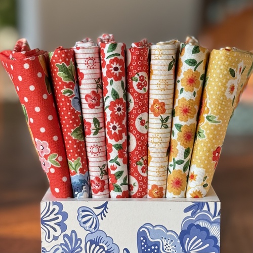 Flower Market Red Yellow 8 Piece Special Bundle