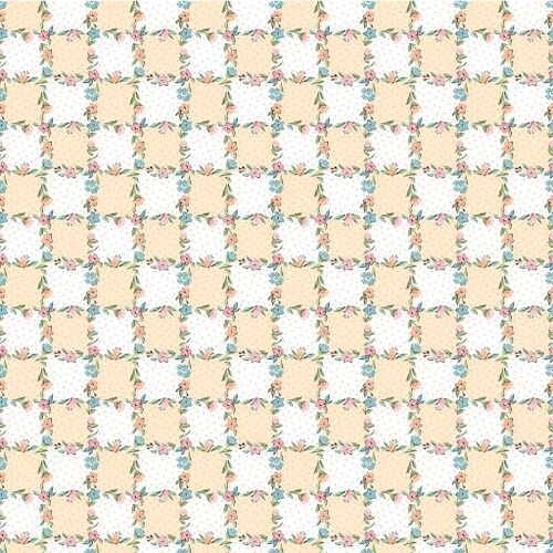 Garden Party Lovely Lattice Yellow GP23313 Patchwork Fabric