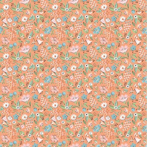 Garden Party Freshly Picked Orange GP23319 Patchwork Fabric
