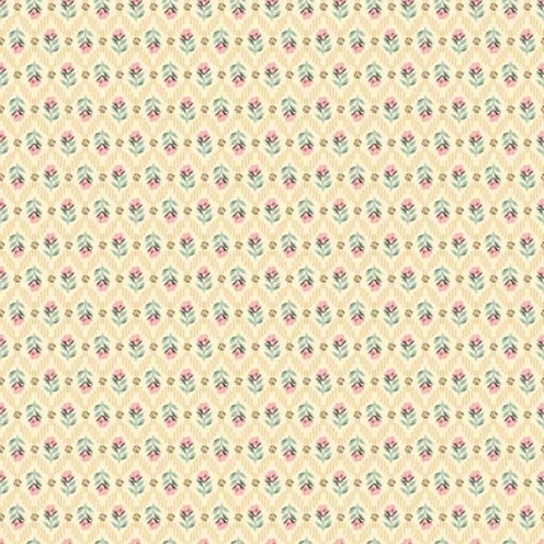 Granny's Sewing Room Attic Curtains Yellow GS25904 Patchwork Fabric 