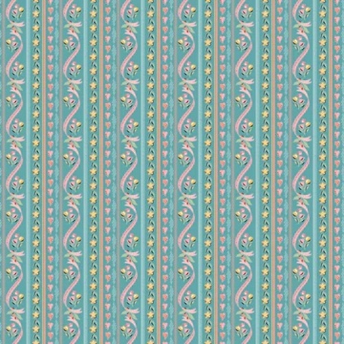 Granny's Sewing Room Pillow Ticking  Blue GS25920 Patchwork Fabric 
