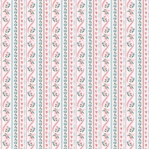 Granny's Sewing Room Pillow Ticking Pink GS25921 Patchwork Fabric 