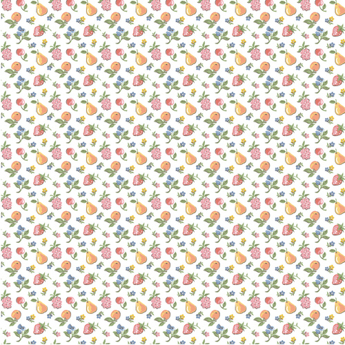 Homegrown Preserves U-Pick Fruit White HG26814 Quilting Fabric