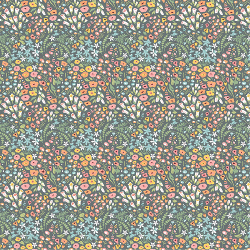 Hollyhock Lane So Dear Gray HL23815 Quilting Fabric