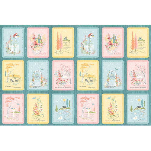 Hollyhock Lane HL23821 Panel 15 1/2" (39cm)