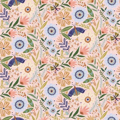 Hide & Seek Hide & Seek Pink HS23400 Patchwork Fabric 