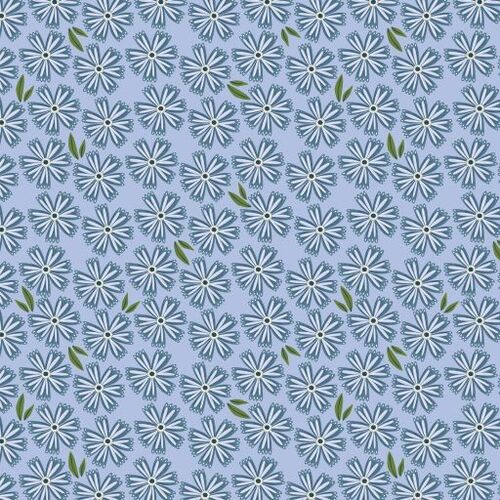 Hide & Seek Painted Daisies BlueHS23411 Patchwork Fabric
