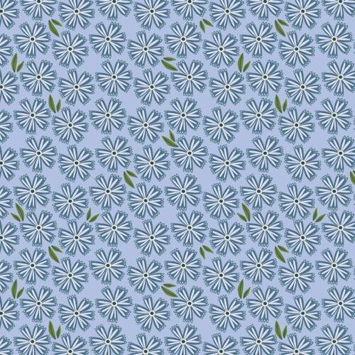 Hide & Seek Painted Daisies BlueHS23411 Patchwork Fabric