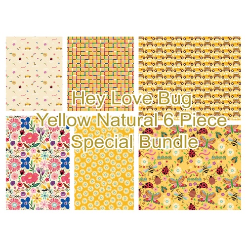 Hey Love Bug Natural Yellow 6 Piece Special Bundle