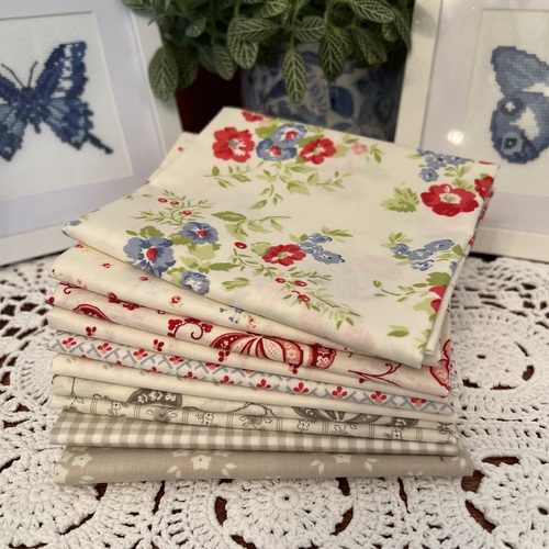 Hollyhocks & Roses Jasmine & Linen 10 Piece Special Bundle LAST ONE 