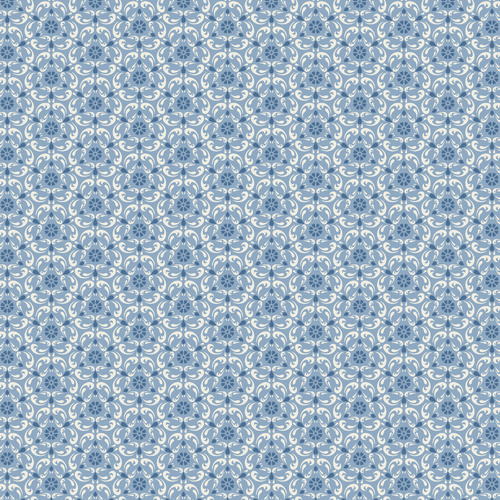 Lakeland Blues Tri-Damask Medium LB25811 Quilting Fabric