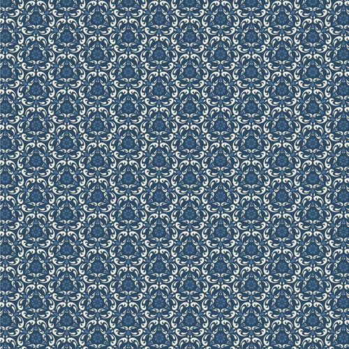 Lakeland Blues Tri-Damask Dark LB25812 Quilting Fabric