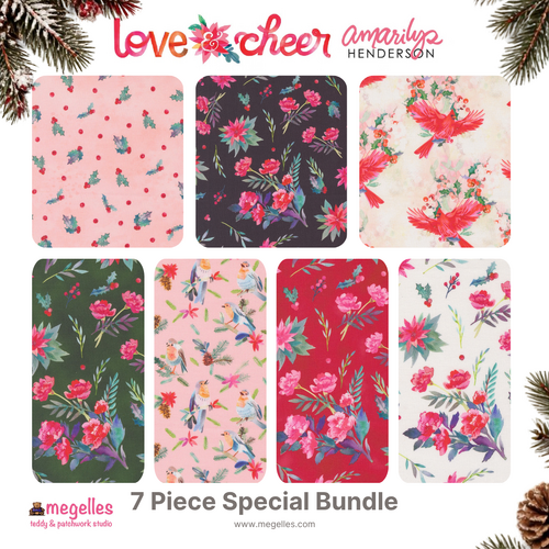 Love and Cheer 7 Piece Special Bundle by Amarilys Henderson for Moda