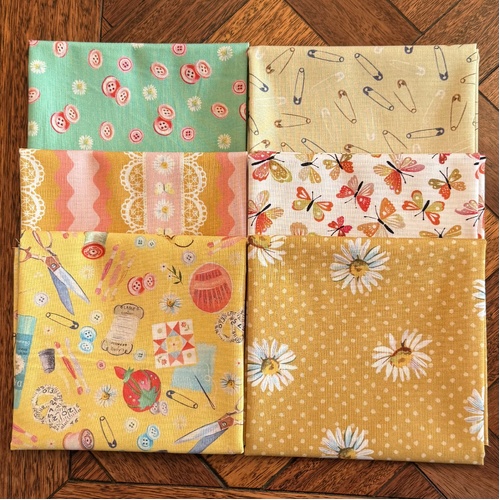 Love and Stitches Green & Yellow 6 Piece Special Bundle by Katie Daisy