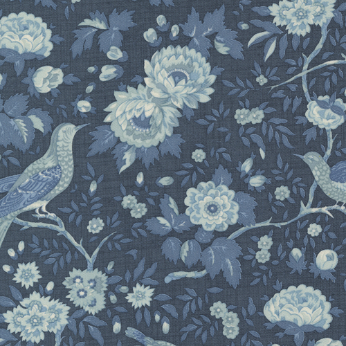 Bleu De France Indigo 13930 18 Patchwork Fabric