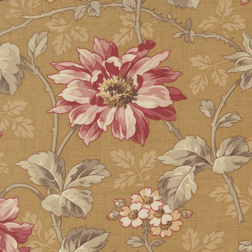 Joie De Vivre Angelique Florals Tea 13980 13 Quilting Fabric 