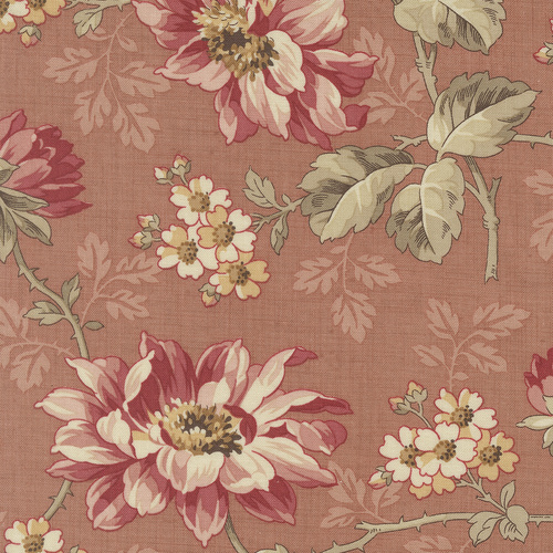 Joie De Vivre Angelique Florals Clay 13980 15 Quilting Fabric 