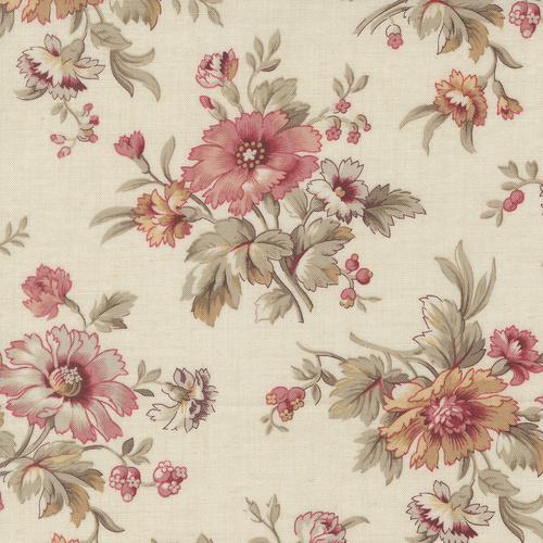 Joie De Vivre Cosmos Florals Pearl 13981 11 Quilting Fabric 