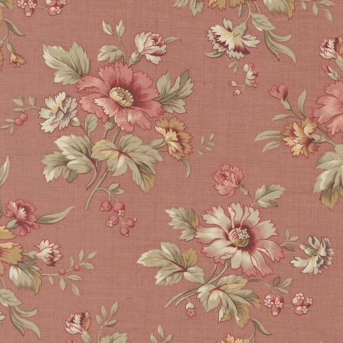 Joie De Vivre Cosmos Florals Clay 13981 16 Quilting Fabric 