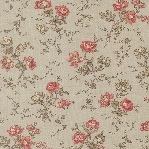 Fleur De Paris Smoke 13991 13 Parterre Florals Patchwork Fabric
