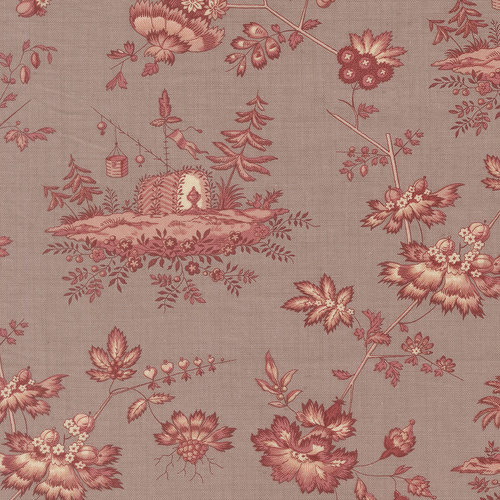 Fleur De Paris Lavender 13992 18 Jardinage Florals Scenic Patchwork Fabric