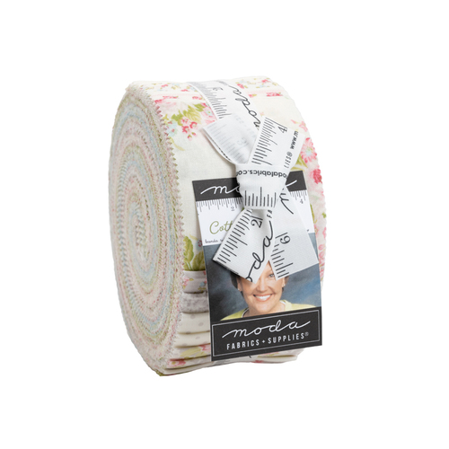 Cottage Linen Closet M18730JR Jelly Roll Precut Fabric