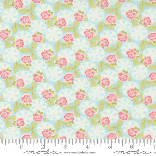 Cottage Linen Closet M1873314 Sea Glass Fabric 