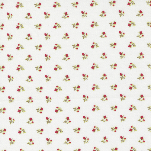 Sweet Liberty Linen White Rose 18753 21 Quilting Fabric