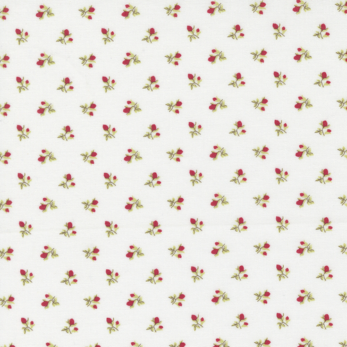 Sweet Liberty Linen White Rose 18753 21 Quilting Fabric