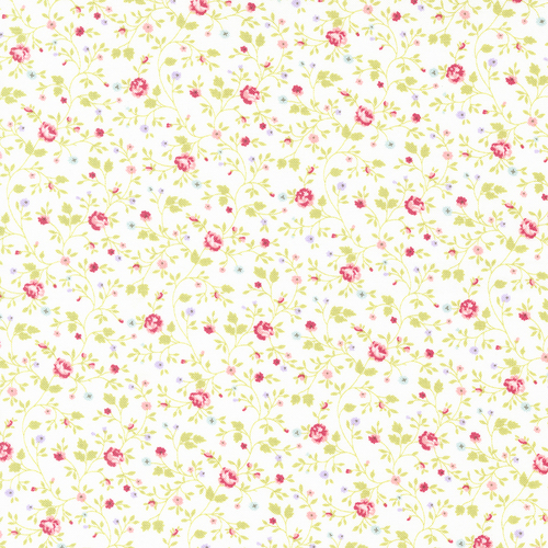 Ellie Small Floral Off White 18763 11 Quilt Fabric