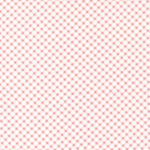 Ellie Coral Gingham Check 18765 26 Quilt Fabric