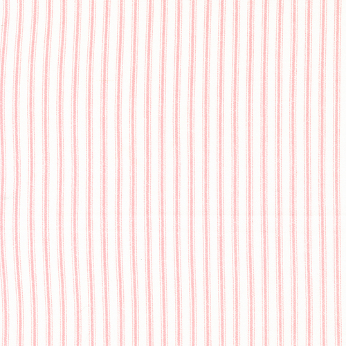 Ellie Coral Classic Ticking Stripe 18766 26Ê Quilt Fabric