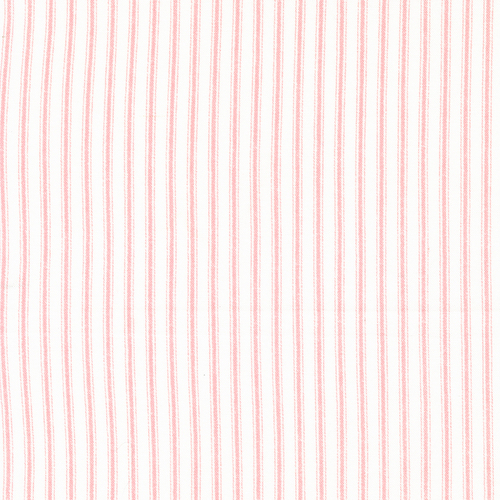 Ellie Coral Classic Ticking Stripe 18766 26 Quilt Fabric
