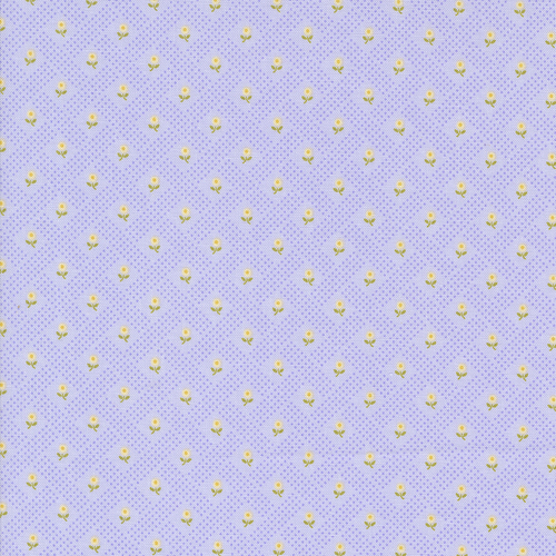 Georgia Lavender 18775 12 Basketweave Posy Checks & Plaids Flower Patchwork Fabric