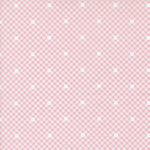 Memory Lane Petal 18784 22 Gingham & Dots Quilting Fabric