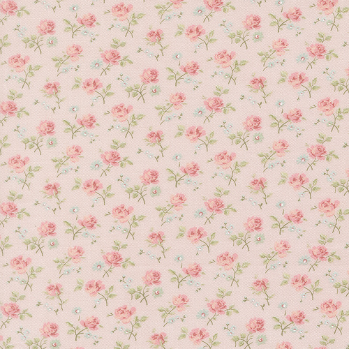 Abide Pink 18791 12  Field Small Floral Patchwork Fabric