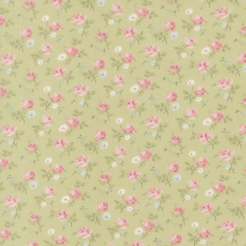 Abide Light Green 18791 15 Field Small Floral Patchwork Fabric