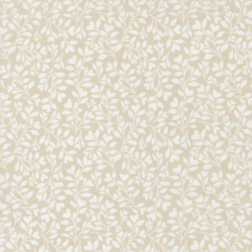 Abide Stone 18794 17 Hearts & Leaves Blenders Patchwork Fabric