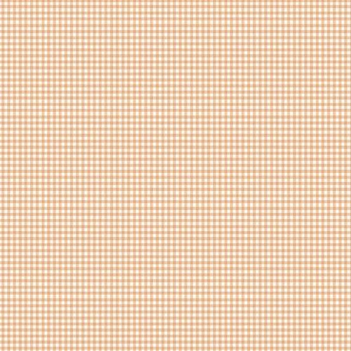 Little Ones M188C Gingham Coral Patchwork Fabric