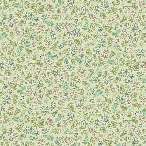 Little Ones M192G Foliage Green Patchwork Fabric