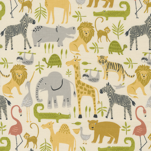 Noahs Ark Animal Parade Cloud 20870 11 Quilting Fabric