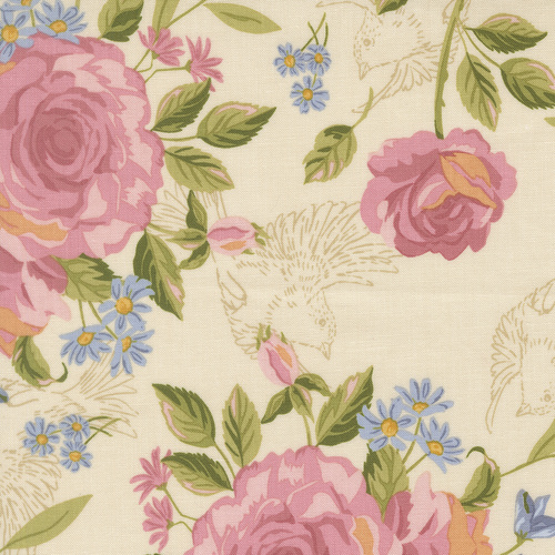 My Secret Garden Grandma's Rose Garden Floral Cloud 20980 11 Quilting Fabric