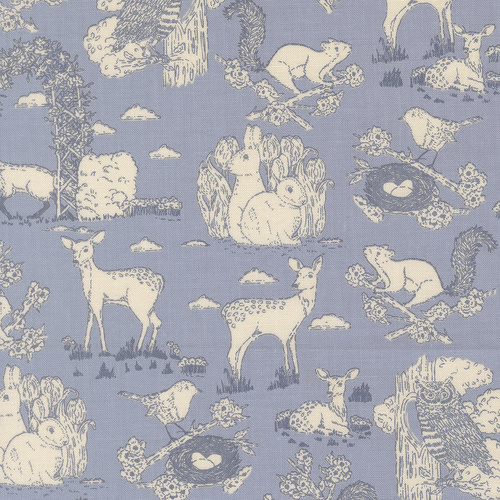 My Secret Garden Garden Toile Landscape & Nature Dusk 20983 22 Quilting Fabric