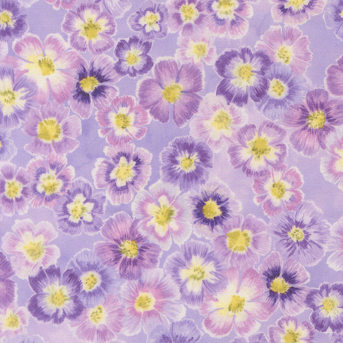 Delphinium Mauve 24650 17 Auricula Florals Quilting Fabric